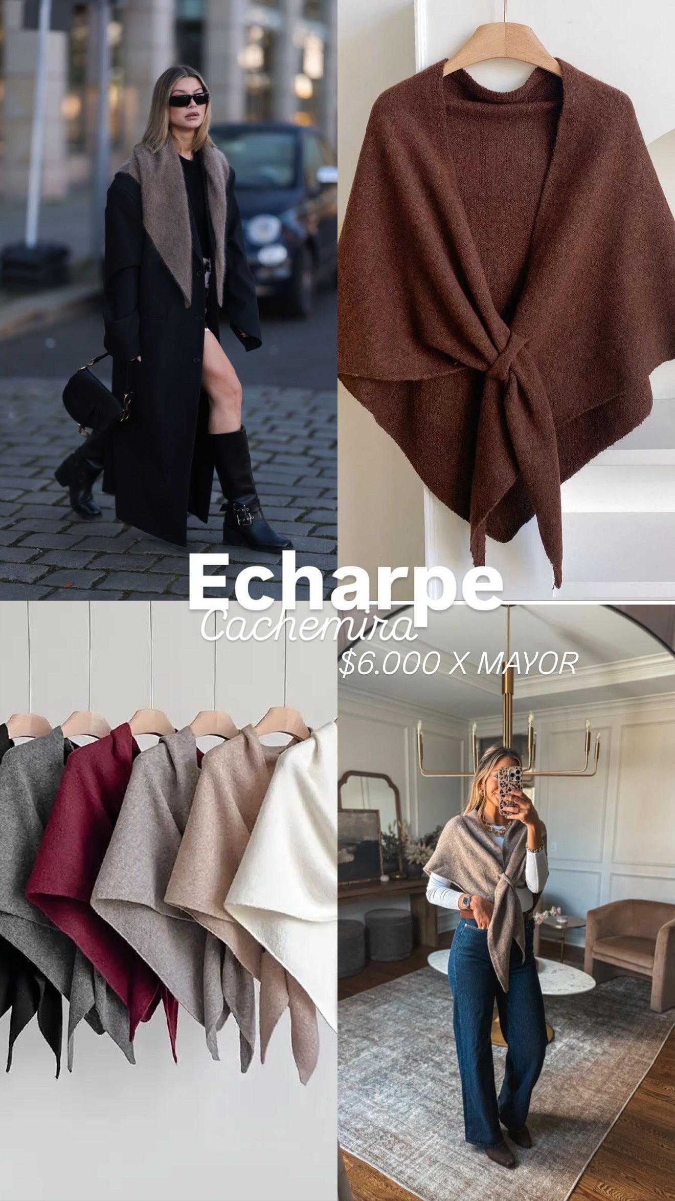 Echarpe europeo cachemir