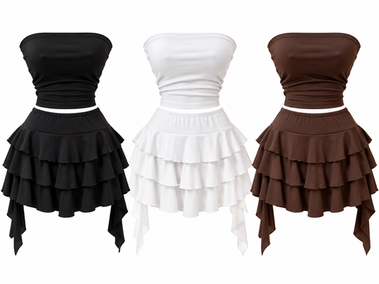 Conjunto tela piel de durazno