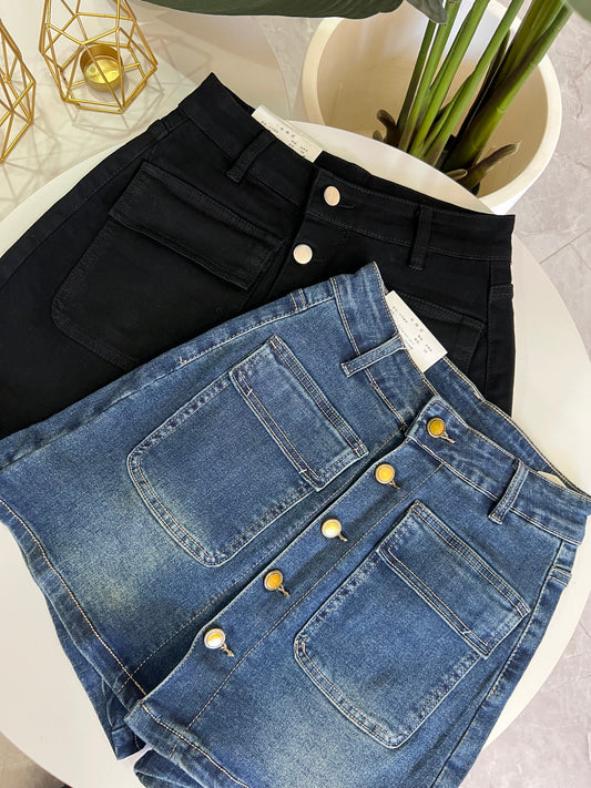 Falda Short elasticada