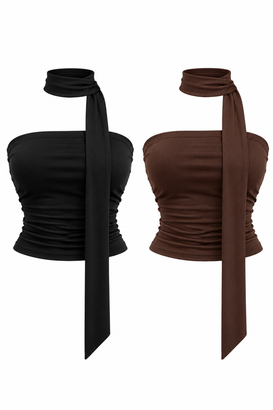 Crop top lazo largo