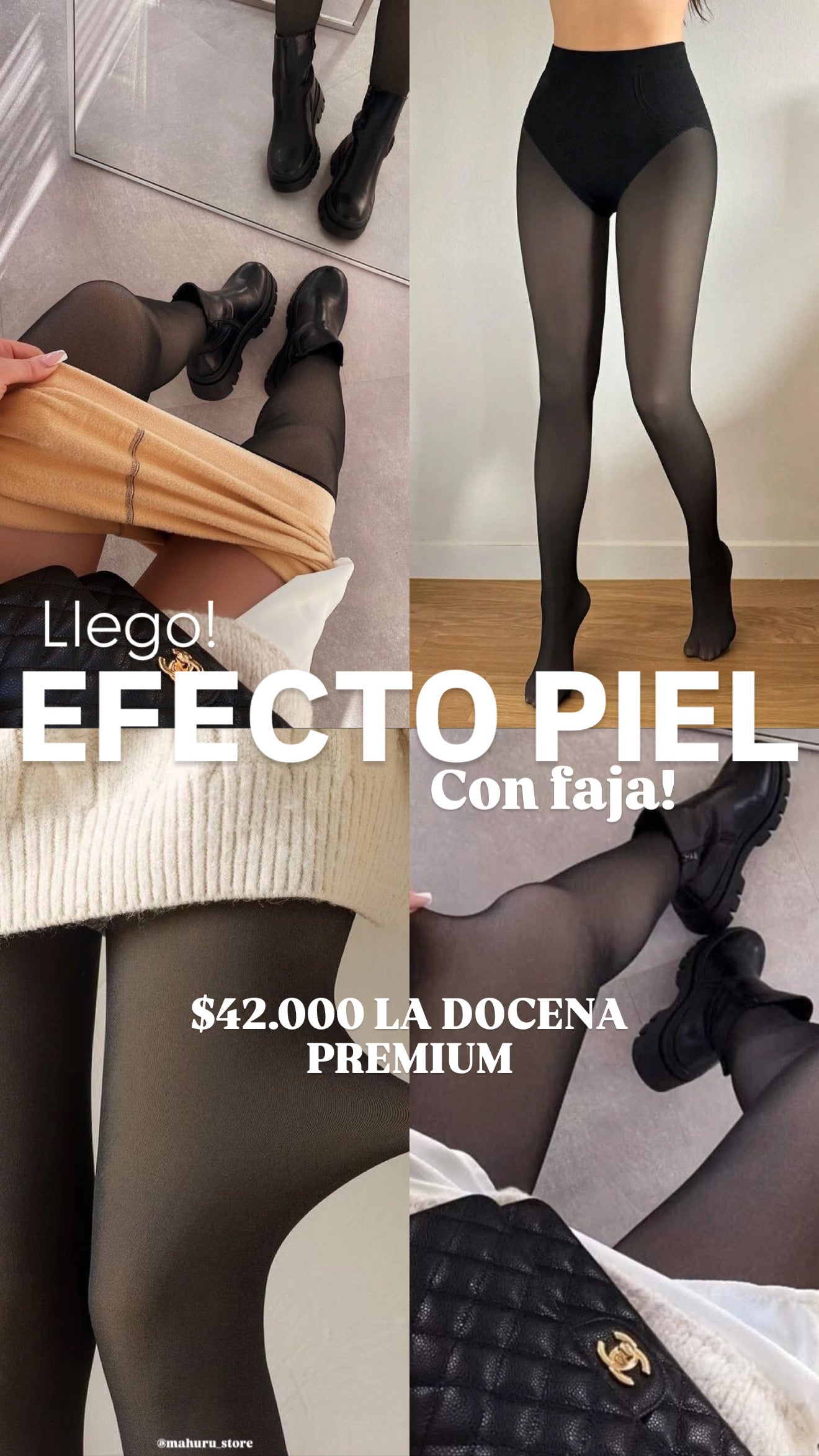 Panti efecto piel con faja
